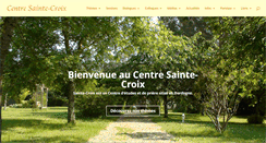 Desktop Screenshot of centresaintecroix.com