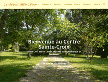 Tablet Screenshot of centresaintecroix.com